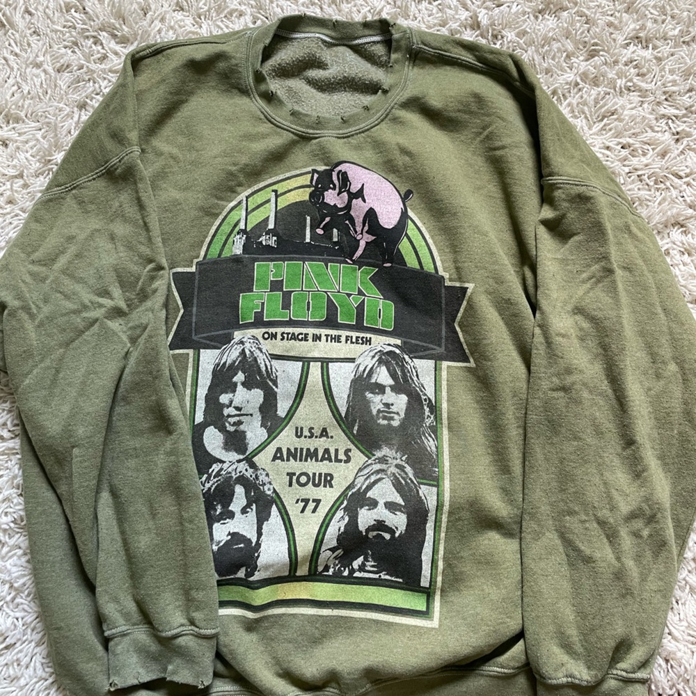 Urban Outfitters Pink Floyd The Animals Tour Crewneck Sweatshirt